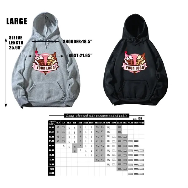 Trendy Multi-Color Hooded Sweatshirt - Trendy Multi-Color Hooded Sweatshirt - Image 1 of 2