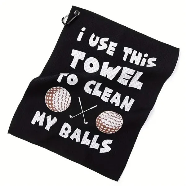 Microfiber Embroidered Golf Towel - Microfiber Embroidered Golf Towel - Image 1 of 2