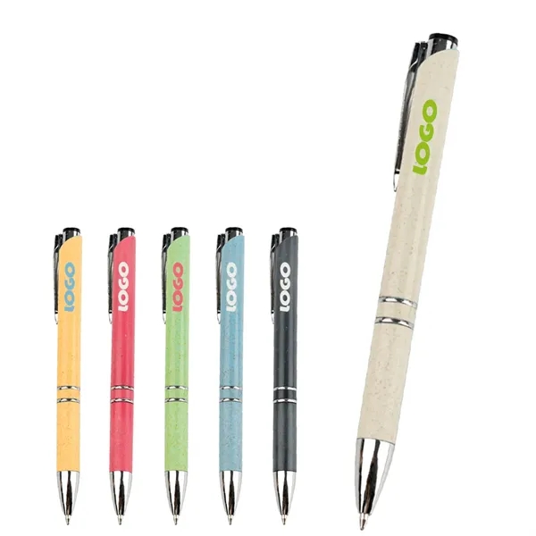 Degradable Push Type Eco Friendly Ballpoint Pen - Degradable Push Type Eco Friendly Ballpoint Pen - Image 0 of 2