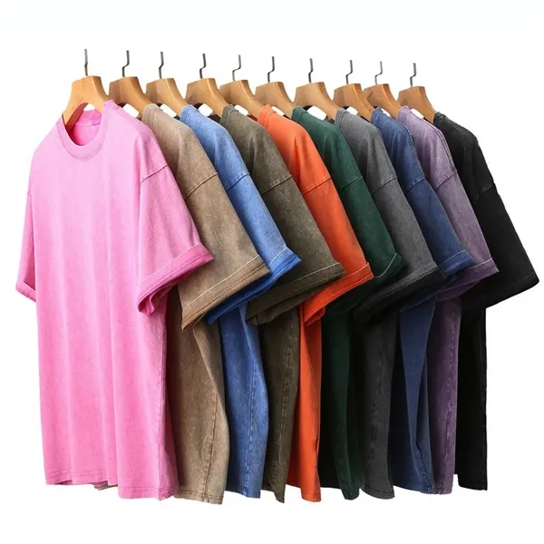 Classic Vintage 230GSM 100% Cotton Washed T-Shirt - Classic Vintage 230GSM 100% Cotton Washed T-Shirt - Image 2 of 2