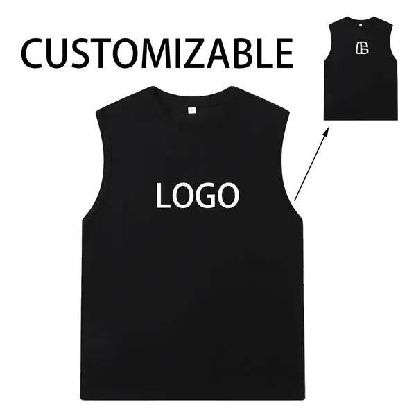 High Quality 180g Pure Cotton Sleeveless Vest - High Quality 180g Pure Cotton Sleeveless Vest - Image 0 of 1