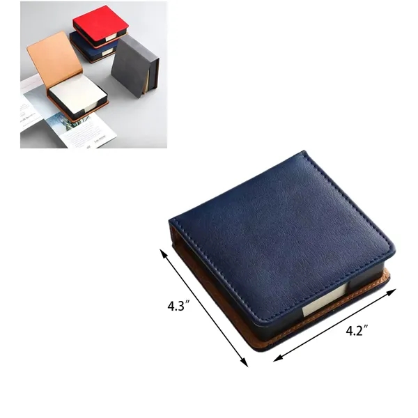 Creative PU Leather Memo Box With Sticky Notes For Office - Creative PU Leather Memo Box With Sticky Notes For Office - Image 1 of 1