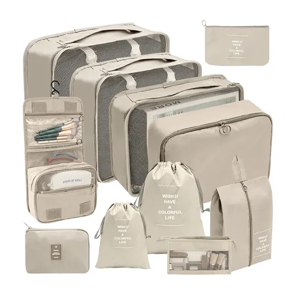 11-Piece Travel Organizer Set - Toiletry, Cosmetic, Clothing - 11-Piece Travel Organizer Set - Toiletry, Cosmetic, Clothing - Image 1 of 5