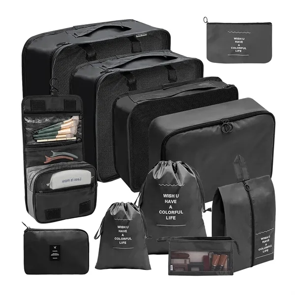 11-Piece Travel Organizer Set - Toiletry, Cosmetic, Clothing - 11-Piece Travel Organizer Set - Toiletry, Cosmetic, Clothing - Image 2 of 5