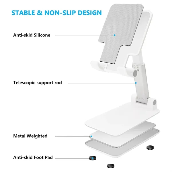 Retractable Foldable Desktop Phone Stand - Retractable Foldable Desktop Phone Stand - Image 2 of 4