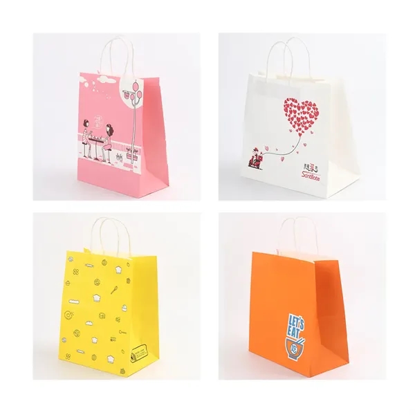 Customizable Kraft Paper Tote Bag - Customizable Kraft Paper Tote Bag - Image 1 of 3