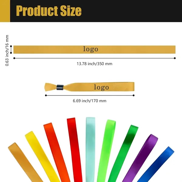 Disposable Ribbon Wristbands - Disposable Ribbon Wristbands - Image 1 of 3