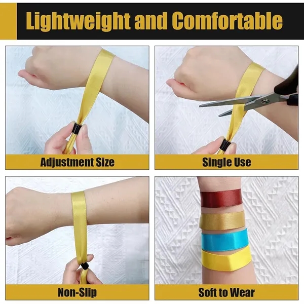 Disposable Ribbon Wristbands - Disposable Ribbon Wristbands - Image 2 of 3