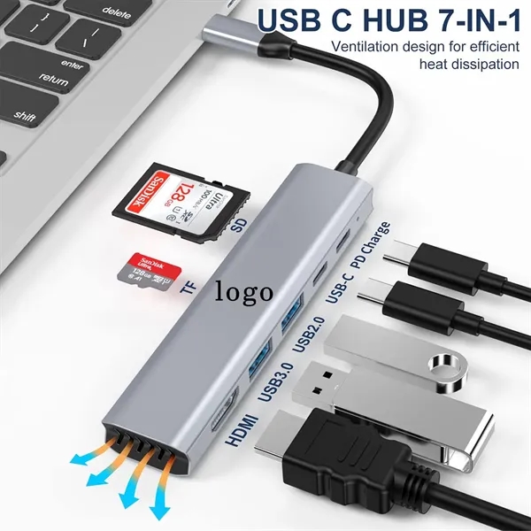 Type-C 7-in-1 Docking Station - Type-C 7-in-1 Docking Station - Image 1 of 4