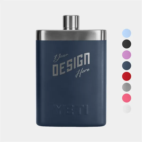 7 oz YETI® Rambler Stainless Steel Insulated Flask W/ Funnel - 7 oz YETI® Rambler Stainless Steel Insulated Flask W/ Funnel - Image 0 of 10