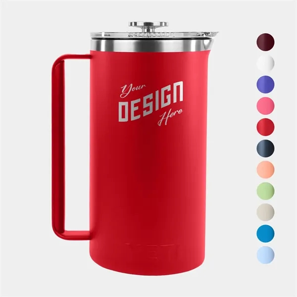 64 Oz YETI® Stainless Steel Insulated French Press Twist Lid - 64 Oz YETI® Stainless Steel Insulated French Press Twist Lid - Image 0 of 11