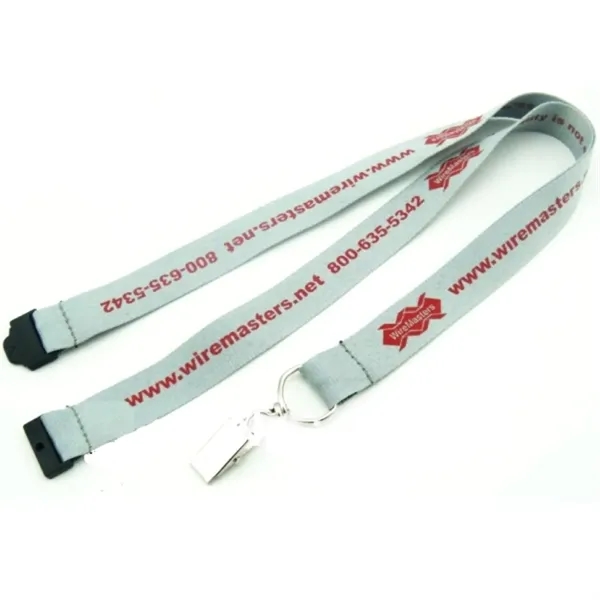 1" Polyester Lanyard with Safety Breakaway