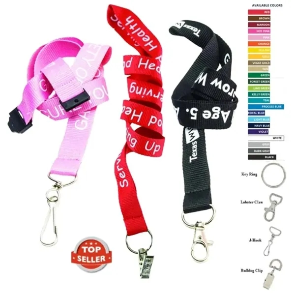 Super Saver Polyester Lanyard ID Badge Holder - Super Saver Polyester Lanyard ID Badge Holder - Image 0 of 5