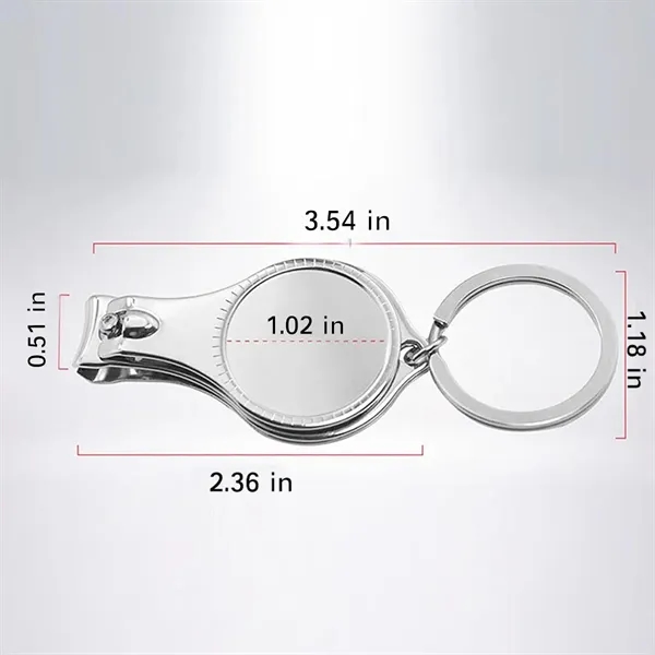 SteelMate 2 in 1 Keychain Tool Bottle Opener & Nail Clipper - SteelMate 2 in 1 Keychain Tool Bottle Opener & Nail Clipper - Image 1 of 3