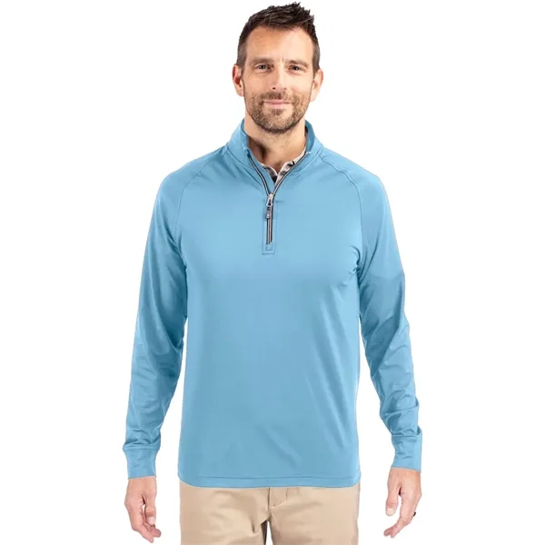 Cutter & Buck Adapt Eco Knit Stretch Quarter Zip Pullover - Cutter & Buck Adapt Eco Knit Stretch Quarter Zip Pullover - Image 6 of 10