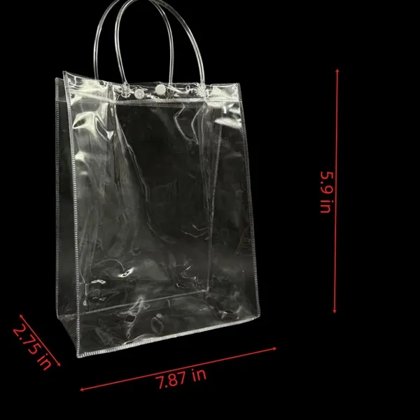 Transparent Thickened Tote Bag For Shopping And Storage - Transparent Thickened Tote Bag For Shopping And Storage - Image 1 of 4
