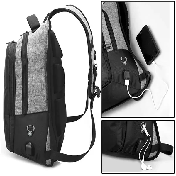 Large Anti Theft Travel Backpack combination lock steel rope - Large Anti Theft Travel Backpack combination lock steel rope - Image 2 of 7