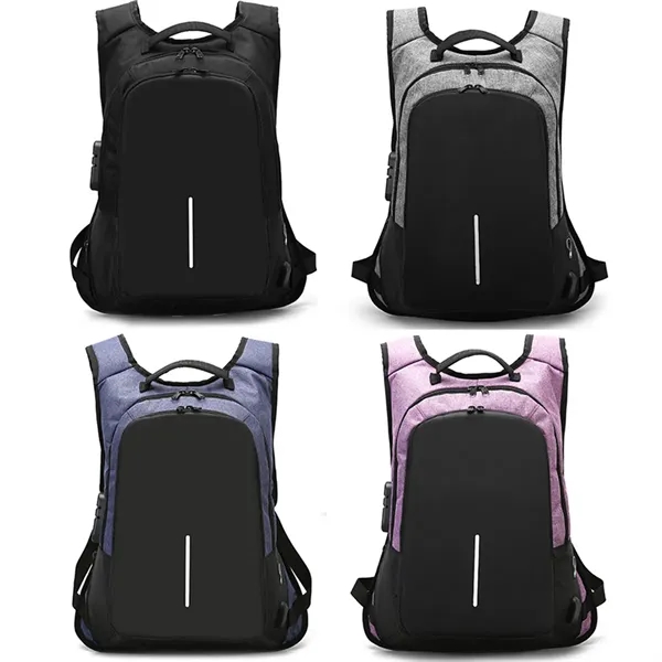 Large Anti Theft Travel Backpack combination lock steel rope - Large Anti Theft Travel Backpack combination lock steel rope - Image 6 of 7