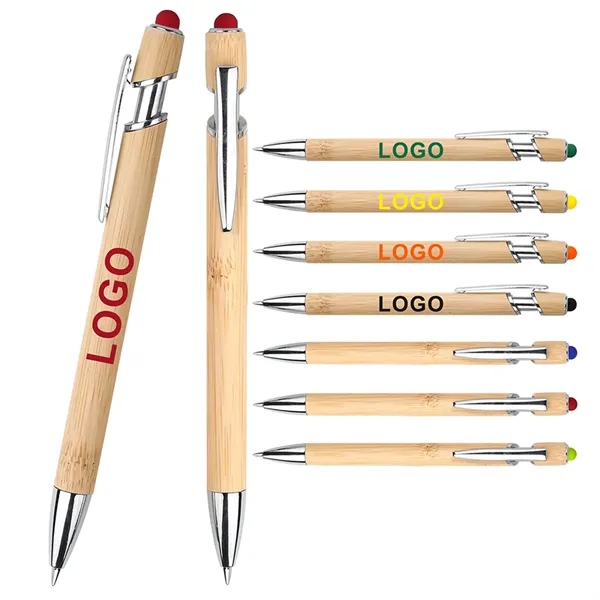 Custom engraving Eco-Friendly Bamboo Stylus Pen " - Custom engraving Eco-Friendly Bamboo Stylus Pen " - Image 0 of 2
