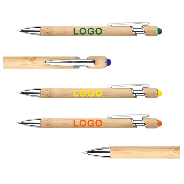 Custom engraving Eco-Friendly Bamboo Stylus Pen " - Custom engraving Eco-Friendly Bamboo Stylus Pen " - Image 1 of 2