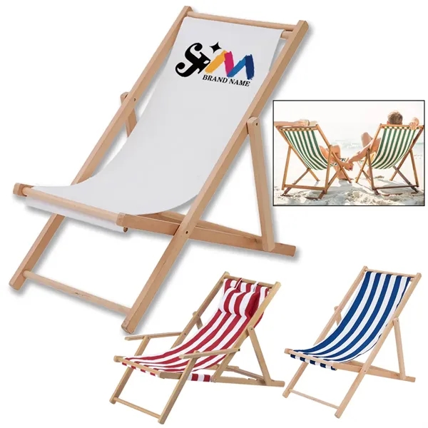 Adjustable Folding Stripe Beach Chaise Lounge Chairs - Adjustable Folding Stripe Beach Chaise Lounge Chairs - Image 0 of 3