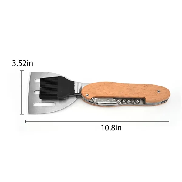 5 In 1 Foldable BBQ Multi Tool Barbecue Grill Accessories - 5 In 1 Foldable BBQ Multi Tool Barbecue Grill Accessories - Image 1 of 6