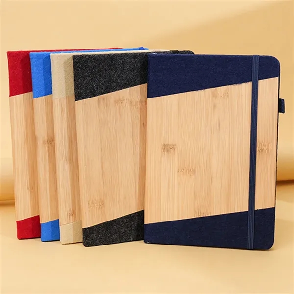 Bamboo Wood Notebook Journal With Pen - Bamboo Wood Notebook Journal With Pen - Image 3 of 4