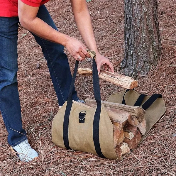 Outdoor Firewood Tote Bag - Portable Handheld Logging - Outdoor Firewood Tote Bag - Portable Handheld Logging - Image 3 of 3