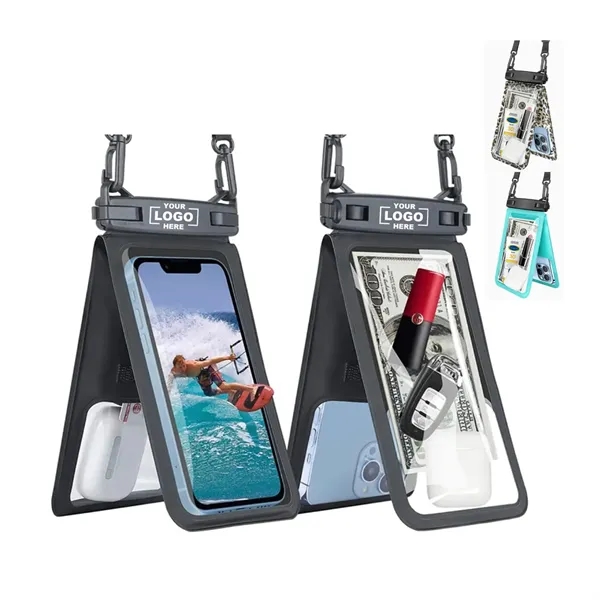 Double Space Waterproof Phone Pouch w/ Touch Screen Window - Double Space Waterproof Phone Pouch w/ Touch Screen Window - Image 0 of 5