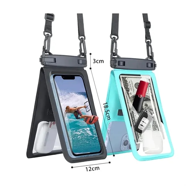 Double Space Waterproof Phone Pouch w/ Touch Screen Window - Double Space Waterproof Phone Pouch w/ Touch Screen Window - Image 1 of 5