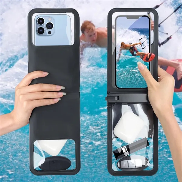 Double Space Waterproof Phone Pouch w/ Touch Screen Window - Double Space Waterproof Phone Pouch w/ Touch Screen Window - Image 2 of 5