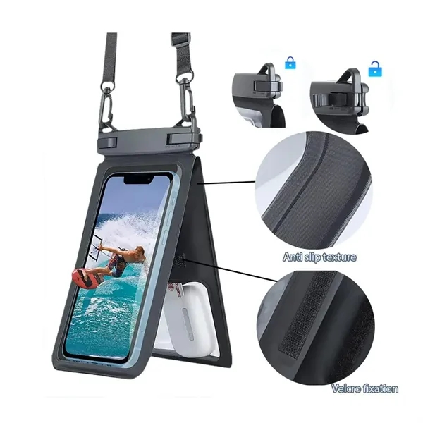 Double Space Waterproof Phone Pouch w/ Touch Screen Window - Double Space Waterproof Phone Pouch w/ Touch Screen Window - Image 3 of 5