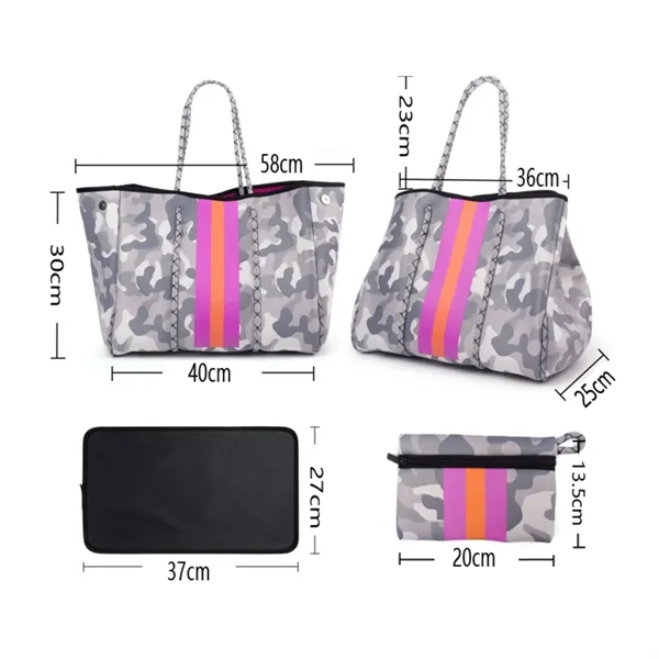 High quality Neon Women Fashion Neoprene Beach Bag - High quality Neon Women Fashion Neoprene Beach Bag - Image 1 of 9