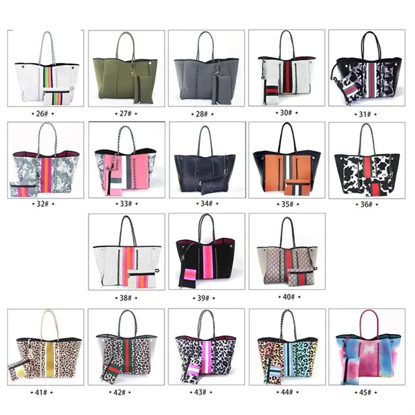 High quality Neon Women Fashion Neoprene Beach Bag - High quality Neon Women Fashion Neoprene Beach Bag - Image 6 of 9