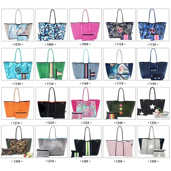 High quality Neon Women Fashion Neoprene Beach Bag - High quality Neon Women Fashion Neoprene Beach Bag - Image 9 of 9