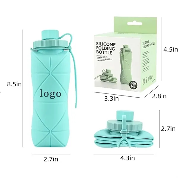 Outdoor Portable Silicone Collapsible Water Bottle - Outdoor Portable Silicone Collapsible Water Bottle - Image 1 of 3