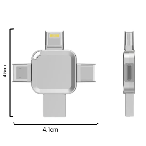 Portable Large Capacity Metal Cross 4 In 1 USB Flash Drive - Portable Large Capacity Metal Cross 4 In 1 USB Flash Drive - Image 3 of 3