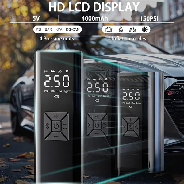 Portable Wireless Digital Display Car Tire Inflator - Portable Wireless Digital Display Car Tire Inflator - Image 4 of 4
