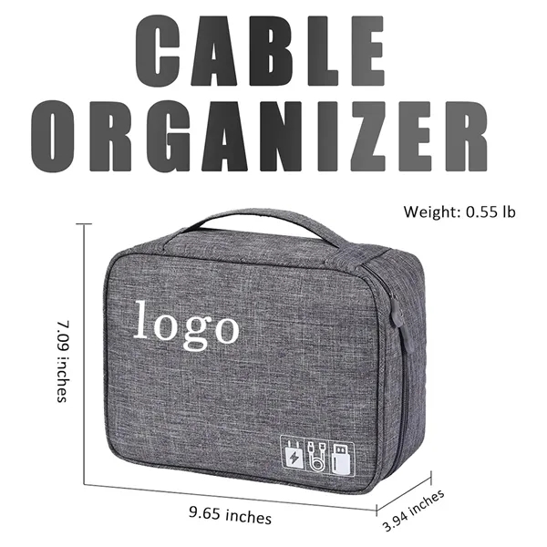Travel Tech Organizer with Multiple Compartments - Travel Tech Organizer with Multiple Compartments - Image 1 of 4