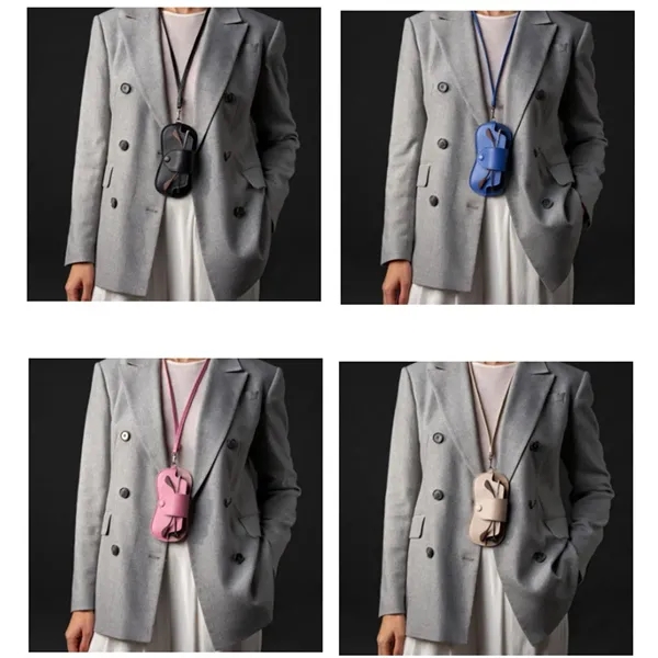 PU Leather Hanging Sunglasses Holder Case Pouch Bag - PU Leather Hanging Sunglasses Holder Case Pouch Bag - Image 3 of 4