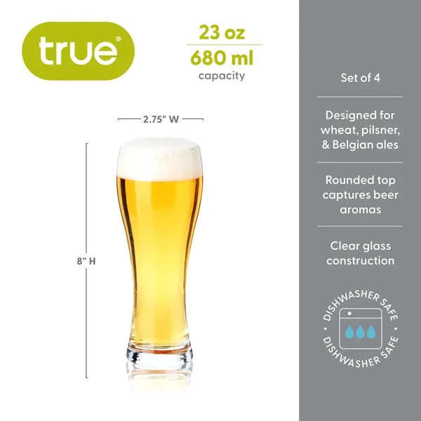 True® Wheat Beer Glass - True® Wheat Beer Glass - Image 9 of 10