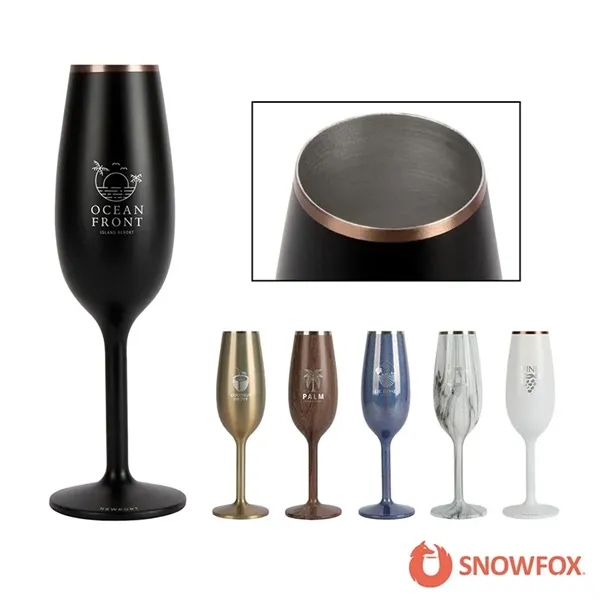 Snowfox® 6 oz. Insulated Champagne Flute - Snowfox® 6 oz. Insulated Champagne Flute - Image 0 of 5