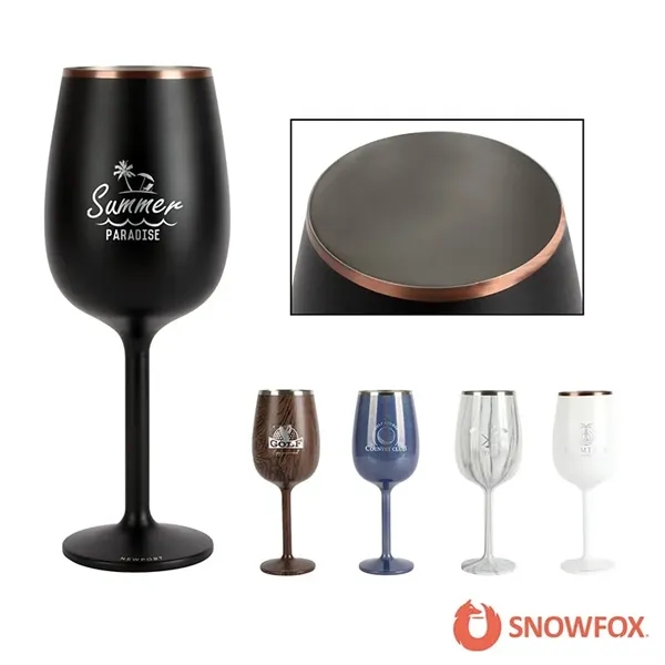 Snowfox® 12 oz. Insulated Stemmed Wine Glass - Snowfox® 12 oz. Insulated Stemmed Wine Glass - Image 0 of 4