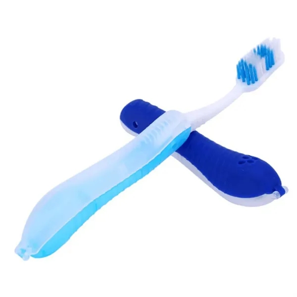 Triple Fold Travel Toothbrush Soft Bristles Portable Dental - Triple Fold Travel Toothbrush Soft Bristles Portable Dental - Image 5 of 5