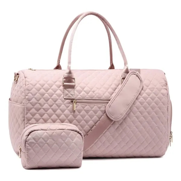 Pink Carry On Overnight Bag for Women with Toiletry - Pink Carry On Overnight Bag for Women with Toiletry - Image 0 of 5