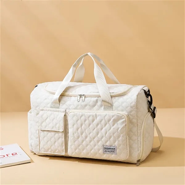 17in Women Carry on Overnight Bag with Shoe Compartment - 17in Women Carry on Overnight Bag with Shoe Compartment - Image 1 of 7