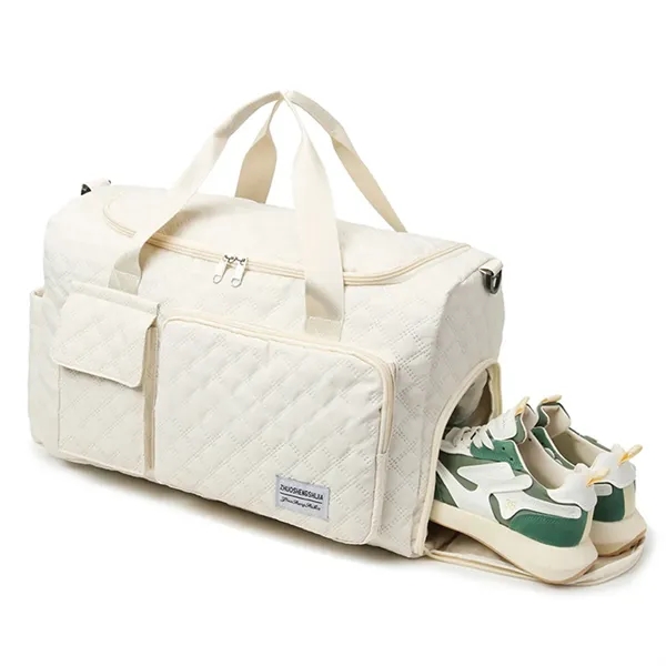 17in Women Carry on Overnight Bag with Shoe Compartment - 17in Women Carry on Overnight Bag with Shoe Compartment - Image 2 of 7