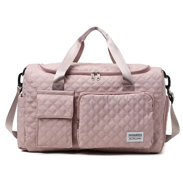 17in Women Carry on Overnight Bag with Shoe Compartment - 17in Women Carry on Overnight Bag with Shoe Compartment - Image 5 of 7