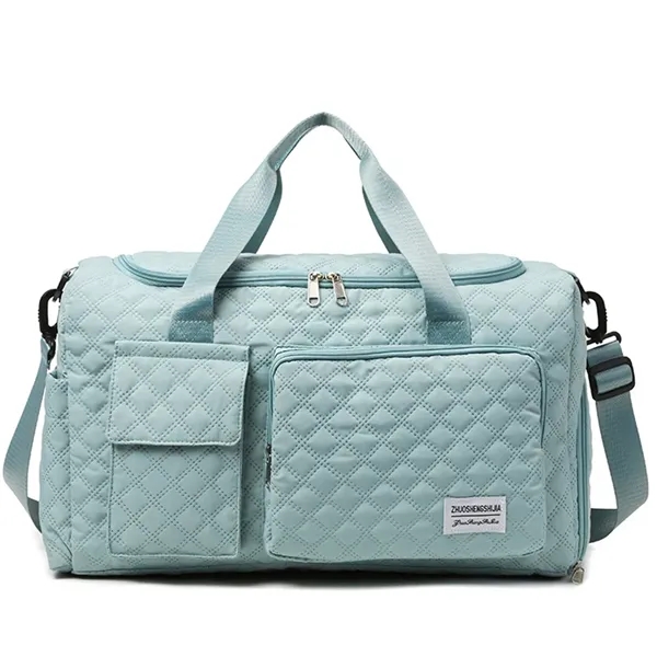 17in Women Carry on Overnight Bag with Shoe Compartment - 17in Women Carry on Overnight Bag with Shoe Compartment - Image 6 of 7