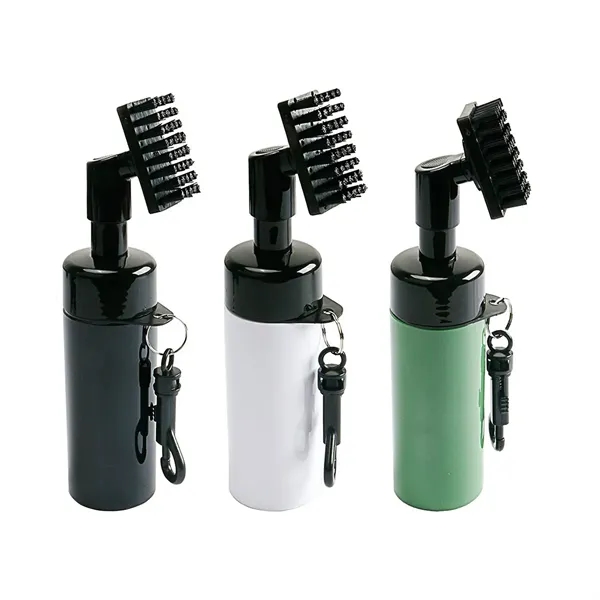 Press-Activated Golf Club Spray Cleaning Brush - Press-Activated Golf Club Spray Cleaning Brush - Image 0 of 3